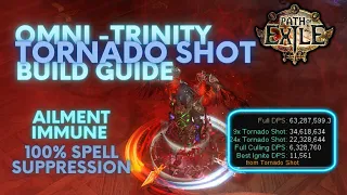 Path of Exile 3.18: Omni Trinity Tornado Shot Deadeye Build Guide. Update video link in description