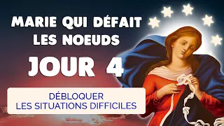 Neuvaine à Marie qui Défait les Noeuds Jour 4 🙏 Débloquer une Situation Difficile