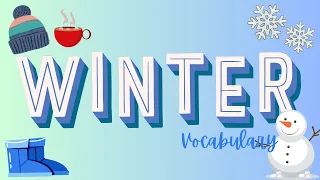 Winter | Seasons | Vocabulary | ELL | ESL | Learn English | Newcomer