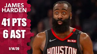 James Harden notches his 5th straight game with 40+ points vs. Grizzlies | 2019-20 NBA Highlights