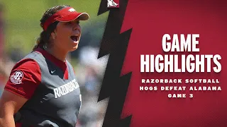 Highlights: Hogs Defeat Alabama | RAZORBACK SOFTBALL