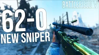 62 KILLSTREAK WITH THE NEW SNIPER! | Battlefield 5 Ross Rifle Mk III Gameplay