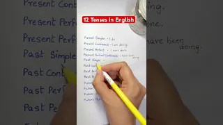 12 Tenses in English - Verb Tense