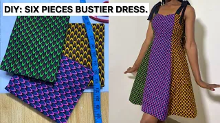 Stylish Sewing Tutorial: How To Cut and Sew a Six Pieces Bustier Dress.