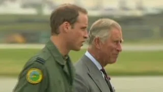 Prince William takes Prince Charles to work