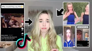 REACTING TO HATE TIKTOK'S ABOUT ME **I'M NERVOUS** | Jenna Davis