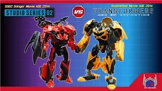 Transformers Studio Series 02 Stinger VS AOE BumbleBee Size Comparison C26