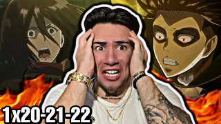 LEVI WENT GOD MODE … ATTACK ON TITAN 1x20, 1x21, 1x22 (REACTION)