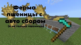 Лёгкая ферма с авто сбором в Майнкрафте!