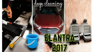 تنظيف مقاعد السيارةوالفرش والسقف إلنترا 2017 | cleaning motivation