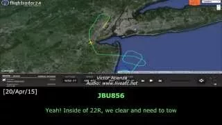 [REAL ATC] Jetblue A320 HYDRAULIC FAILURE got diverted to EWR