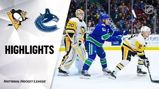 NHL Highlights | Penguins @ Canucks 12/21/19