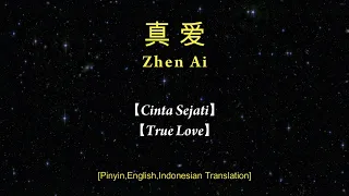 Zhen Ai【真爱】Jacky Cheung - 張學友【Cinta Sejati】【True Love】[Pinyin,English,Indonesian Translation] COVER