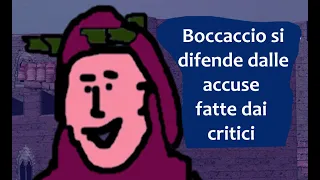 Boccaccio si difende dalle accuse fatte dai critici giorno (quarto del Decameron)