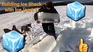 Building a shelter out of ice blocks (part 1)
