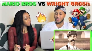 Epic Rap Battles of History "Mario Bros vs Wright Bros" Reaction!!!