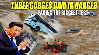 The Three Gorges Dam was in danger, facing the biggest test as China's floods spread to 28 provinces