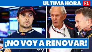 💥BOMBAZO: el MENSAJE que RED BULL NO Esperaba de SERGIO PEREZ es ESTE... | FORMULA 1 2023