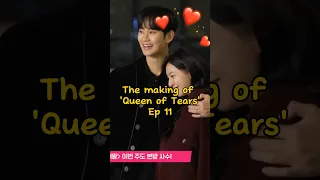 They're natural together🥰 #queenoftearskdrama #kimsoohyun #kimjiwon #behindthescene #kdrama