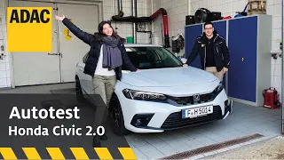 Honda Civic 2.0 im Test – Elektro-Feeling ohne Ladestress? | ADAC