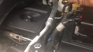 Chevy equinox 2.4 thermostat change easy/ whiteout seeing it!!!
