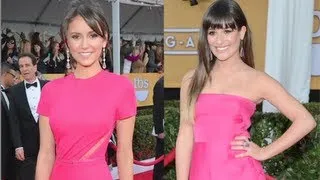 Lea Michele Vs. Nina Dobrev: SAG Awards Fashion Face-Off!