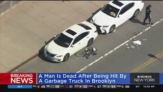 Cyclist struck and killed by garbage truck