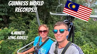 Worlds LONGEST water slide and zip coaster at Escape Penang