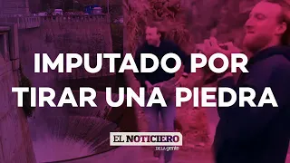 IMPUTAN al hombre que se filmó TIRANDO una PIEDRA al DIQUE SAN ROQUE para hacerse viral en TIK TOK