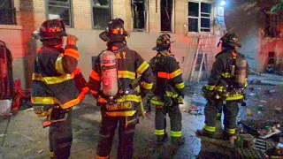 FDNY BOX 1788 - FDNY BATTLING A 10-75 ALL HANDS FIRE IN A MULTIPLE DWELLING ON NAGLE AVE. MANHATTAN.