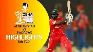 Highlights | Afghanistan vs Zimbabwe | 5th T20 | Bangladesh Tri-Series 2019