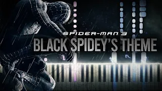 Black Suit Spidey's Theme - Spider-Man 3 (2007) OST | (Synthesia Piano Tutorial)+SHEETS & MIDI