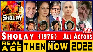 Sholay (1975) Movie Actors Then and Now 2022. Real AGE of All Stars Cast in 2022⭐ Surprise!