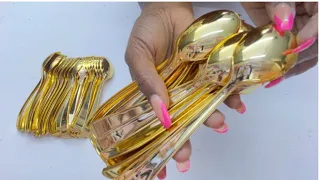 SEE HOW SHE Uses GOLDEN Spoons FOR This SMART LIGHTING IDEA! DIY GOLD LIGHTING IDEA!