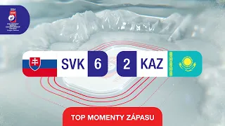 SLOVENSKO vs. KAZACHSTAN | 6:2 | IIHF Majstrovstvá sveta 2024 - Highlighty zápasu