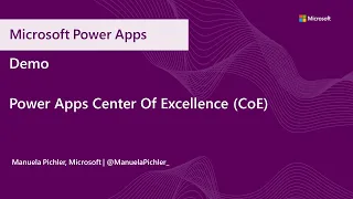 Power Platform Center of Excellence (CoE)