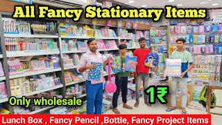 Wholesale pen pencil, rubber shopner , All fancy stationary items & return Gifts ,Wholesale market