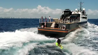 Wakeboarding fun with GENE CHASER Yacht Support