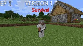 Minecraft 1.0 Survival Old Version Episode 1