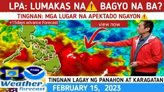 LOW PRESSURE AREA: LUMAKAS NA⚠️ BAGYO NA?| TINGNAN DITO⚠️ WEATHER UPDATE TODAY FEBRUARY 15, 2023