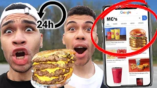 GOOGLE BILDER ENTSCHEIDEN WAS WIR ESSEN FÜR 24 STUNDEN !!! (UNMÖGLICHE FOOD CHALLENGE)