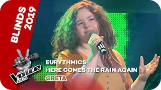 Eurythmics - Here Comes The Rain Again (Greta) | Blind Auditions | The Voice Kids 2019 | ProSieben