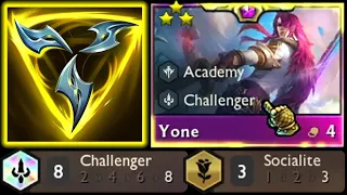 Infinity Force Yone ⭐⭐⭐ 8 Challenger 3 Socialite | 3 Star | TFT Set 6