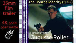 The Bourne Identity (2002) 35mm film trailer, flat open matte 2160p