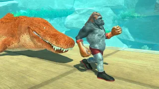 Escape from Giant Crocodiles - Animal Revolt Battle Simulator