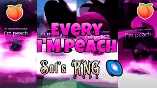 EVERY I'm Peach 🍑 Rolled On Camera 「 Sol's RNG 🍀」
