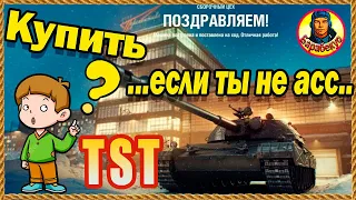 Радует или вызывает маты у обычного игрока? TST в неопытных руках. Мир танков