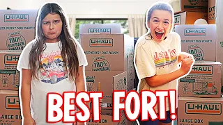 WHO CAN BUILD THE BEST BOX FORT!! **WINS $1000** | JKREW