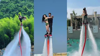 Epic water flyingboard dancing| Fun water jetpack#watersport #outdoors#water park