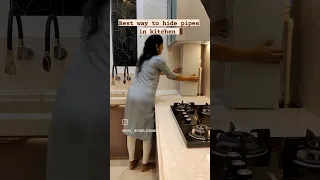 U can hide pipes in the kitchen or all other areas by this technique